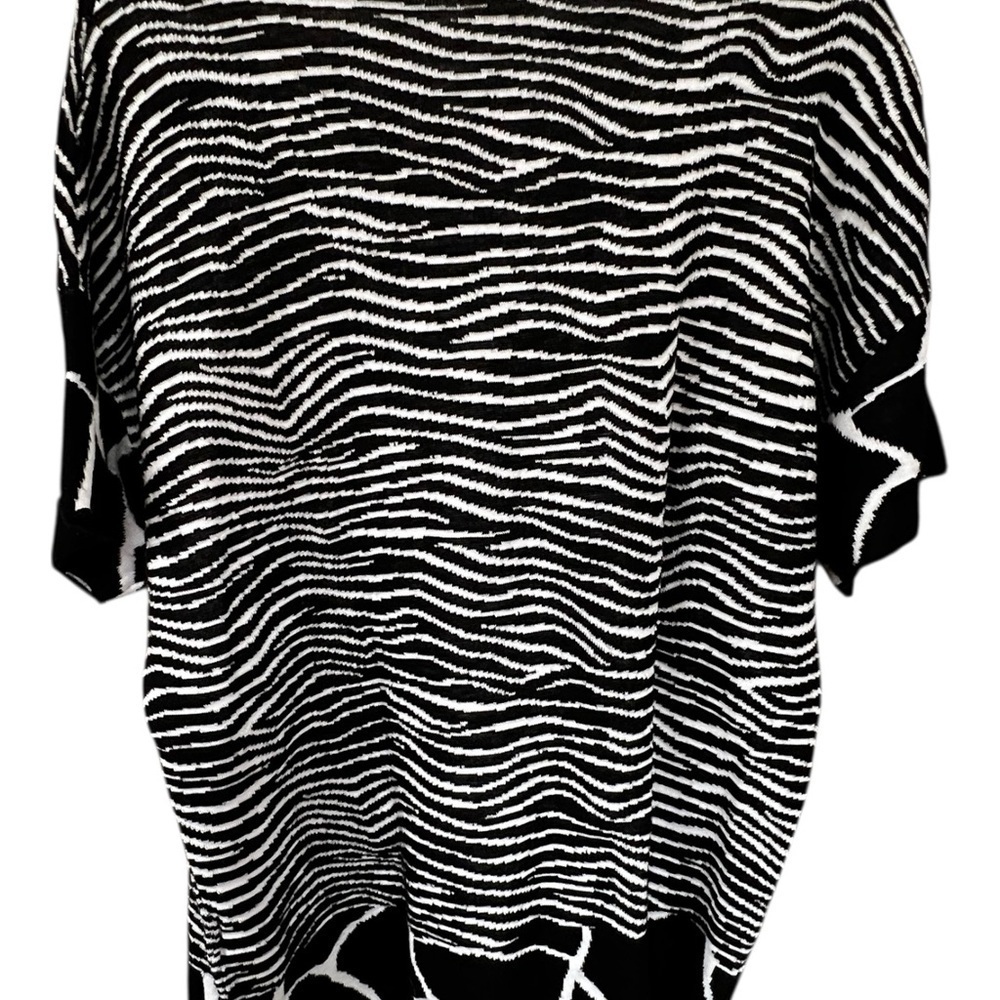 Chico's Monochrome zebra Striped Top - Picture 2 of 5